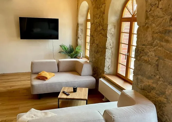 アパート Hexenburgbeidresden Mit Fasssauna 4 Raum Architektengaleriewohnung Mit Whirlwanne, Kamin, Balkon-naehe Saechsische Schweiz Dresden *