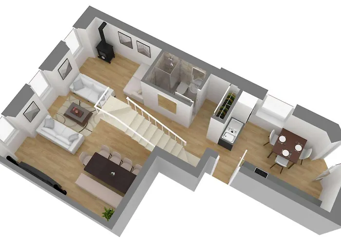 Hexenburgbeidresden Mit Fasssauna 4 Raum Architektengaleriewohnung Mit Whirlwanne, Kamin, Balkon-naehe Saechsische Schweiz Dresden アパート